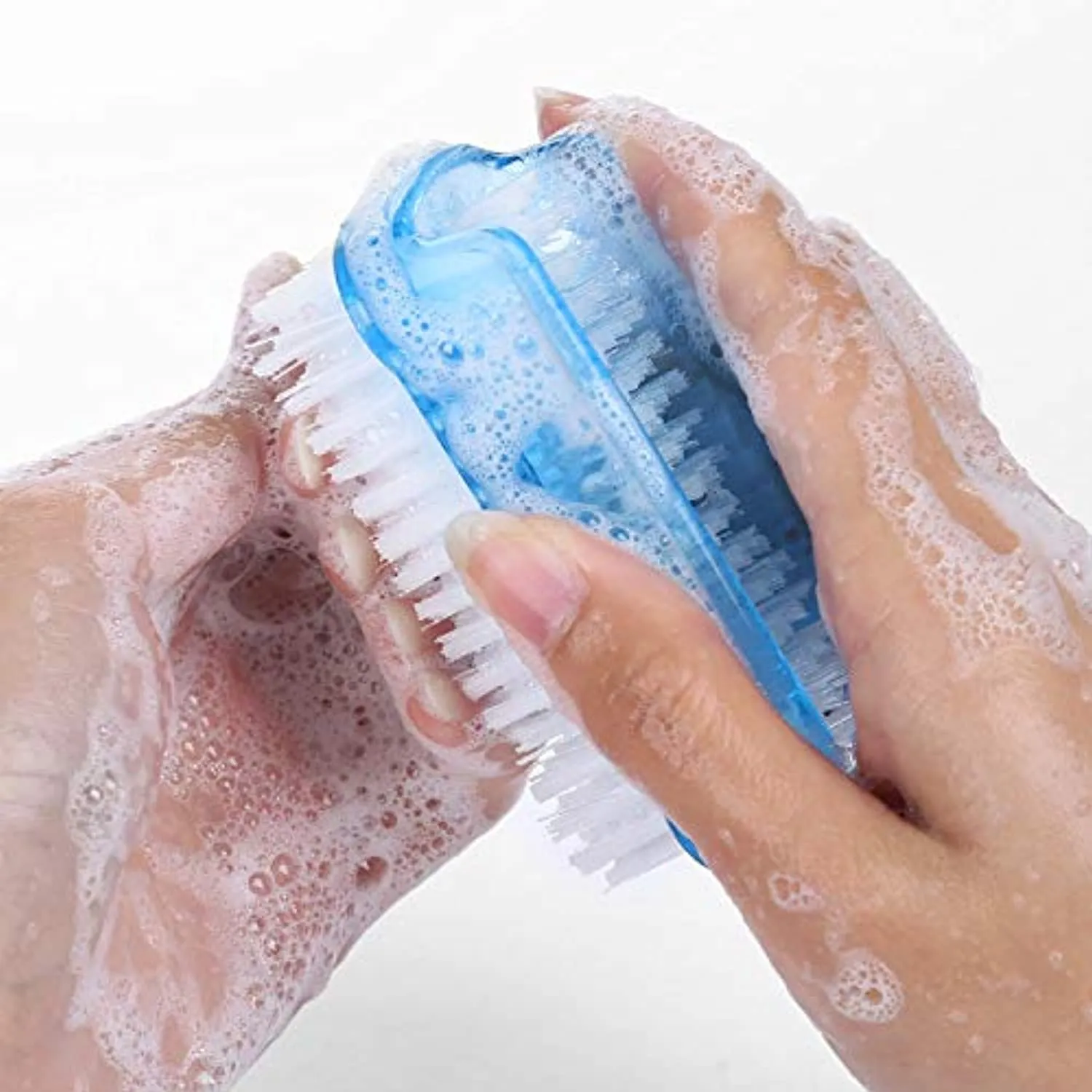 BTYMS 6 Pcs Dual-sided Nail Brush Fingernail Scrub Cleaning Brushes for Toes and Nails Cleaner Hand Scrubbing Cleaning Brushes