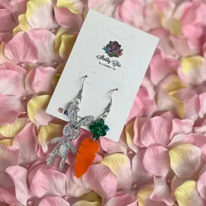 Bunny and Carrot Earrings