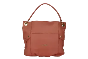 BURBERRY BLUE LABEL PEACH COLOR GRAIN LEATHER HOBO BAG NO DUST COVER