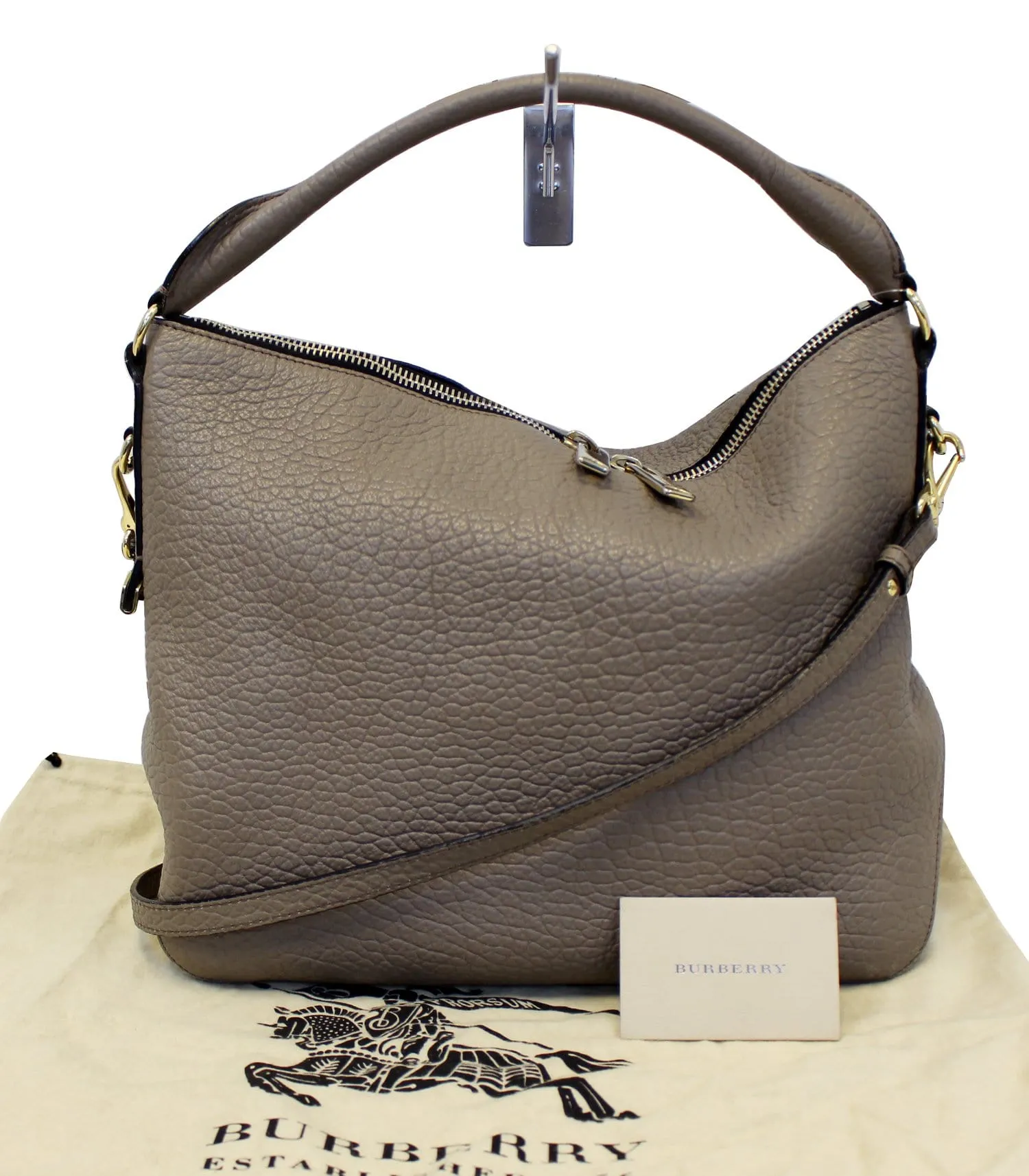 BURBERRY Heritage Grain Ledbury Hobo Bag