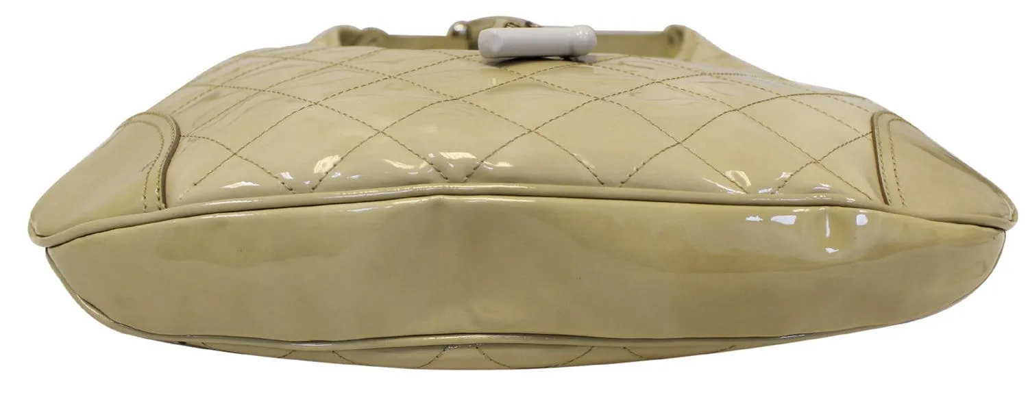 BURBERRY Quilted Patent Leather Brooke Hobo Handbag - Last Call