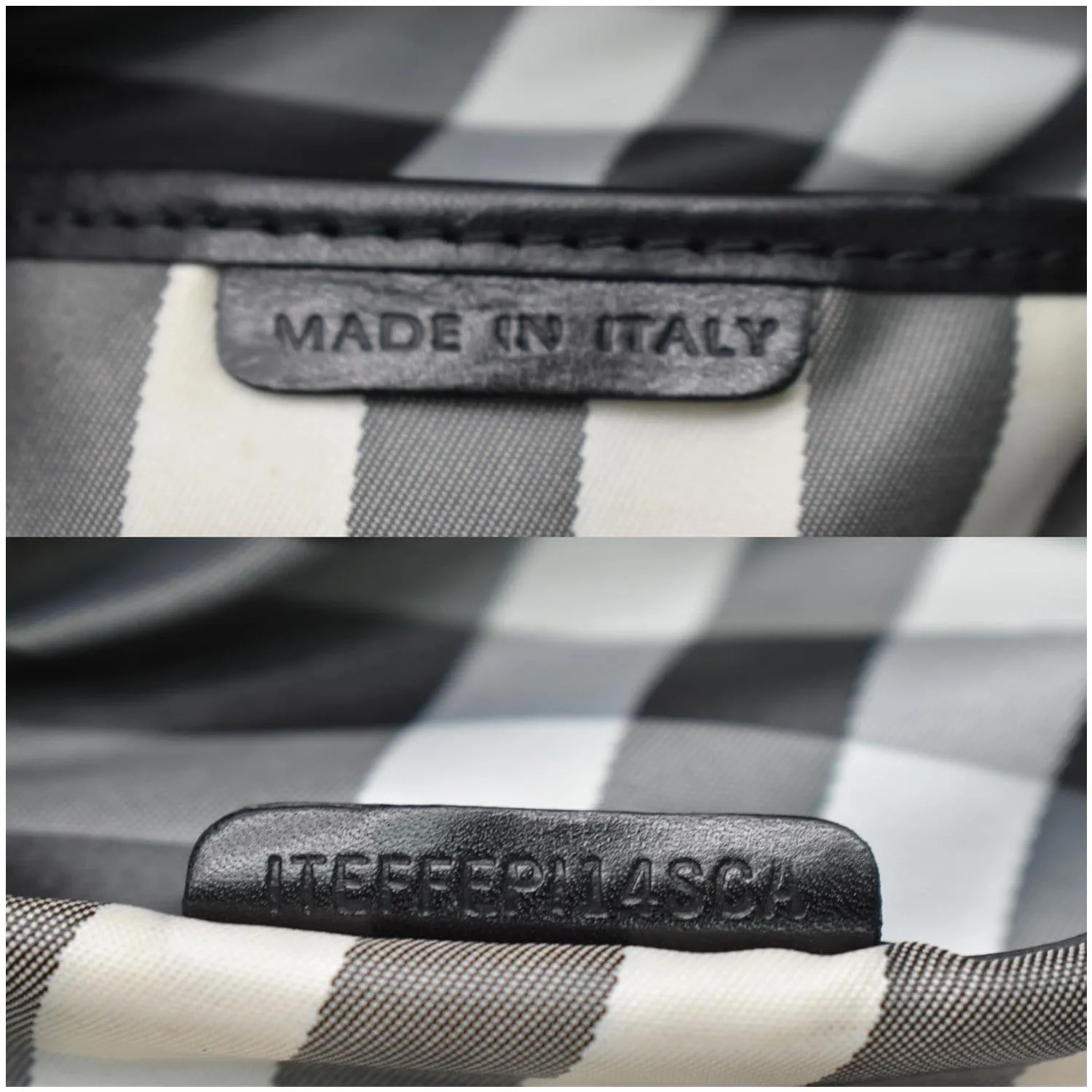 BURBERRY Warrior Drawstring Leather Hobo Bag Black