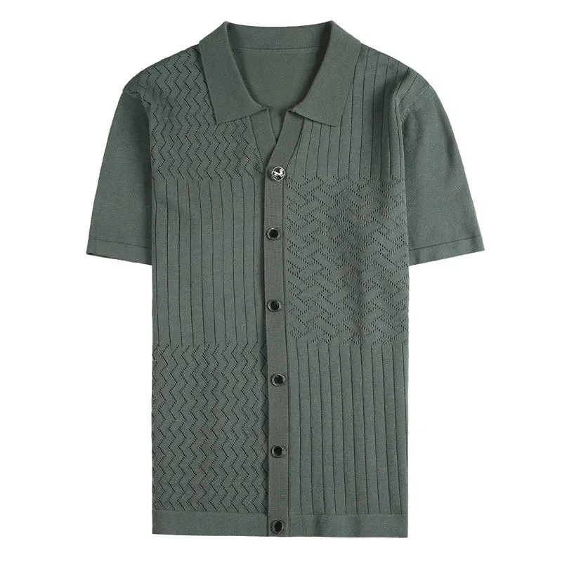 Camisa Polo Masculina Vintage Elegant