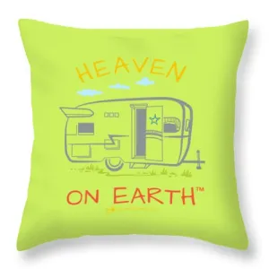 Camper/rv Heaven On Earth - Throw Pillow