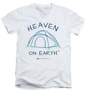 Camping/tent Heaven On Earth - Men's V-Neck T-Shirt