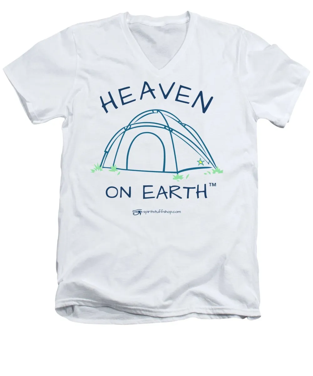 Camping/tent Heaven On Earth - Men's V-Neck T-Shirt