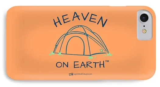 Camping/tent Heaven On Earth - Phone Case