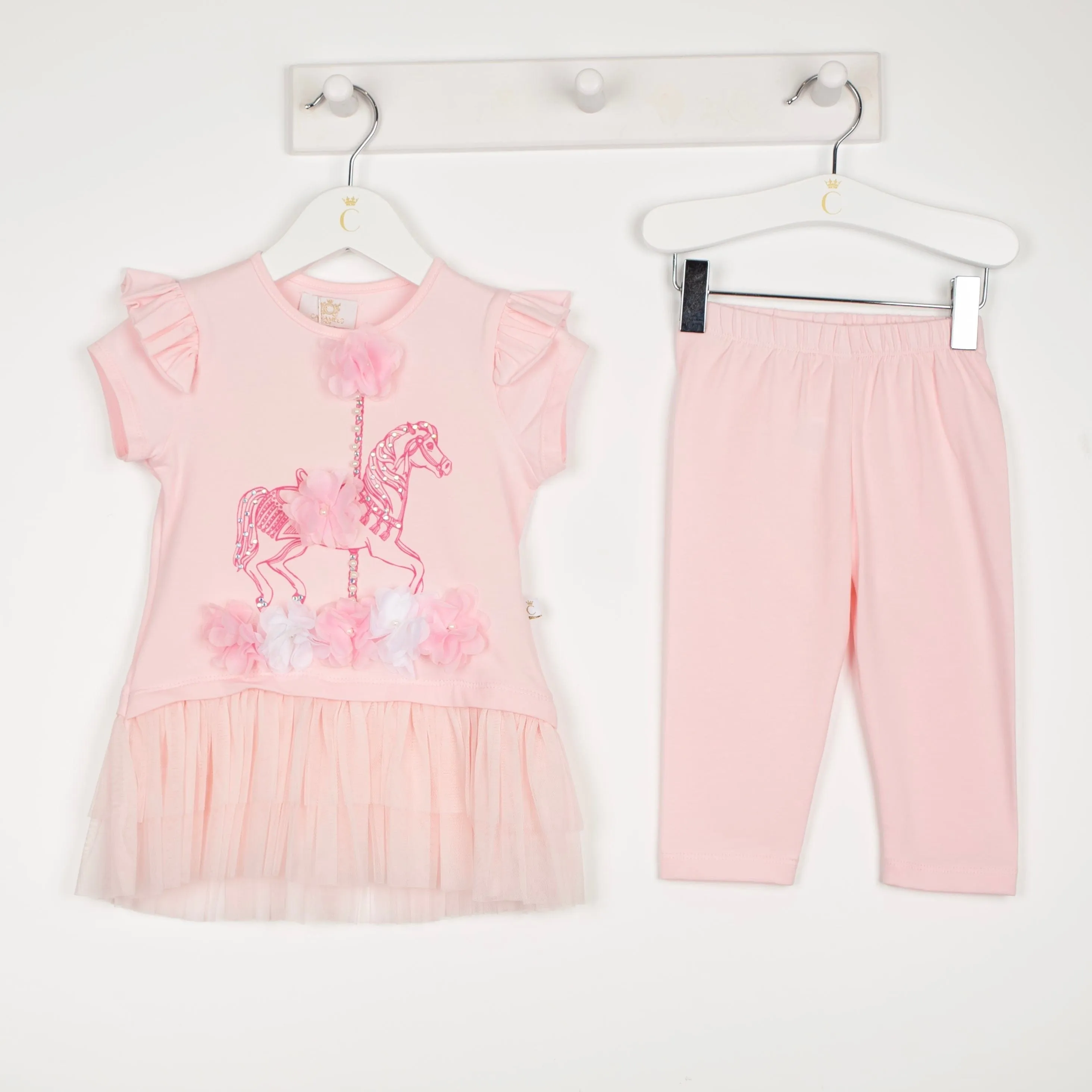 CARAMELO KIDS - Carousel Legging Set - Pink