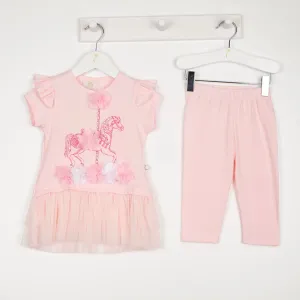 CARAMELO KIDS - Carousel Legging Set - Pink