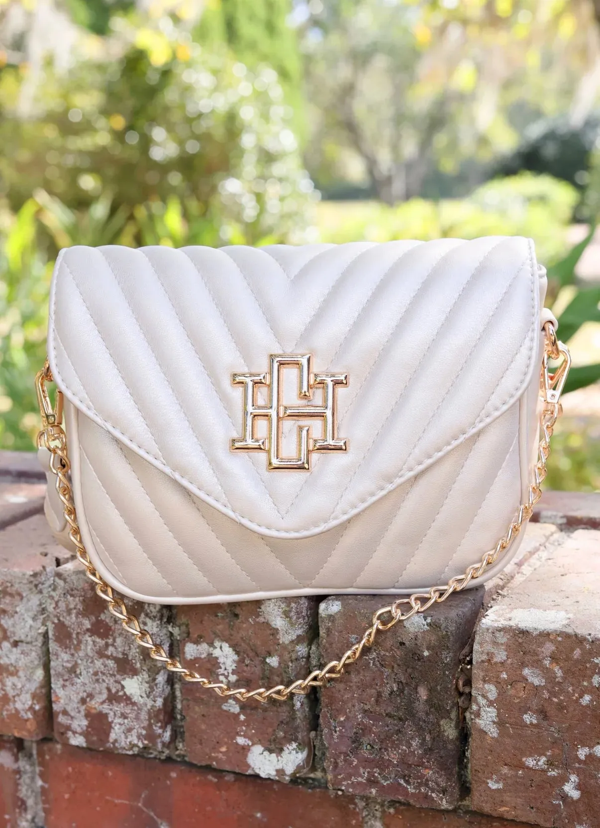Caroline Hill Angel Crossbody n Pearl