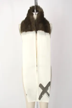 Catherine Parra Fur & Chiffon Scarf