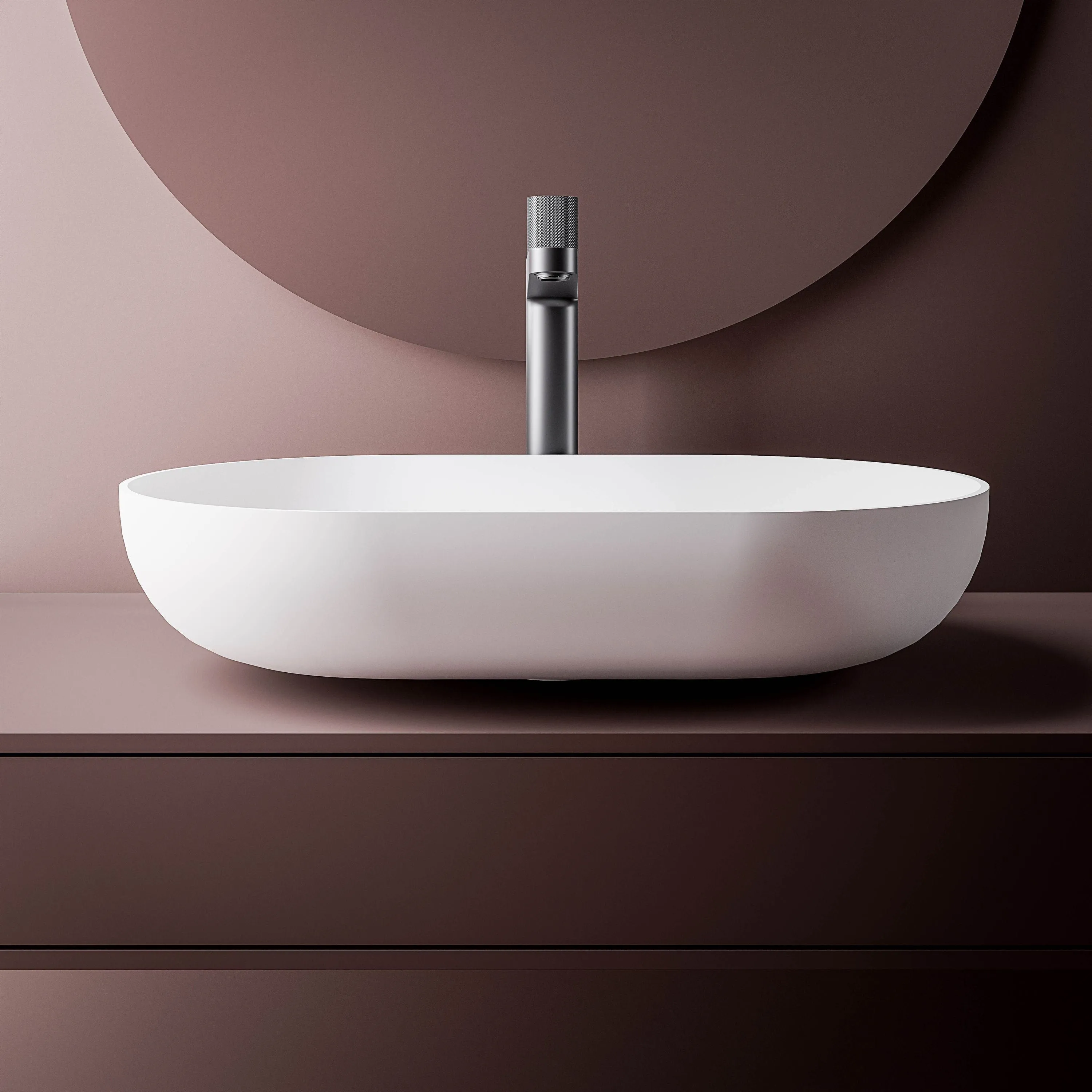 Ceramic Countertop Wash Hand Basin - CS40