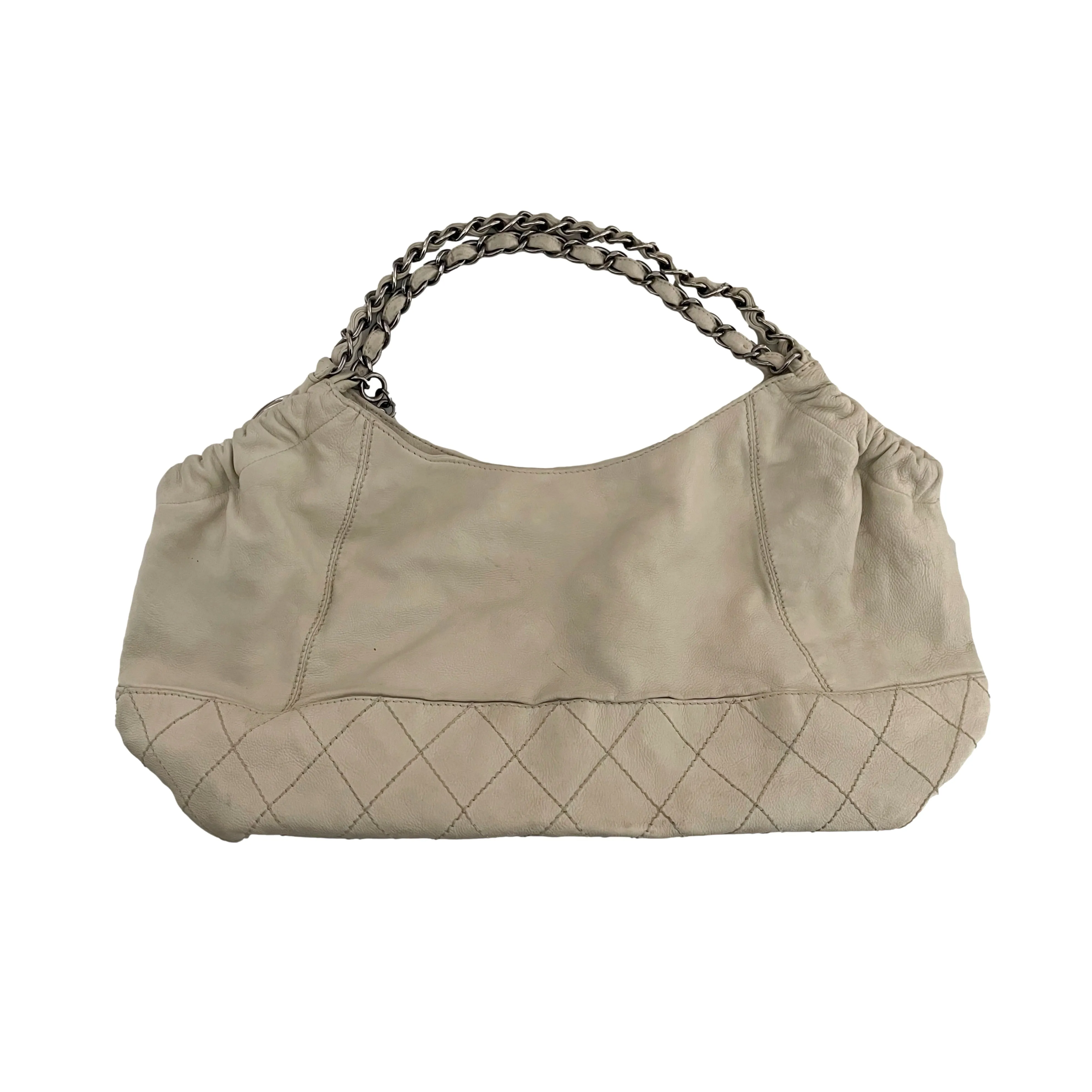 Chanel Beige Caviar Hobo Bag