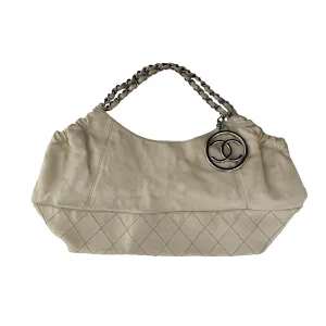 Chanel Beige Caviar Hobo Bag