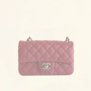 Chanel | Caviar Rectangular Classic Flap in Red | Mini