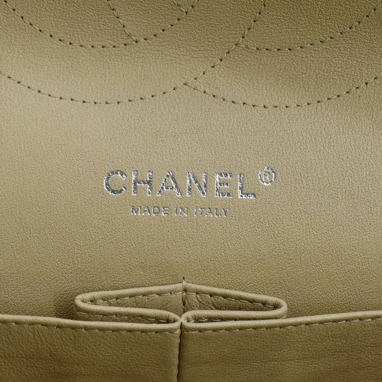 CHANEL Classic Jumbo Double Flap Quilted Caviar Leather Shoulder Bag Cream