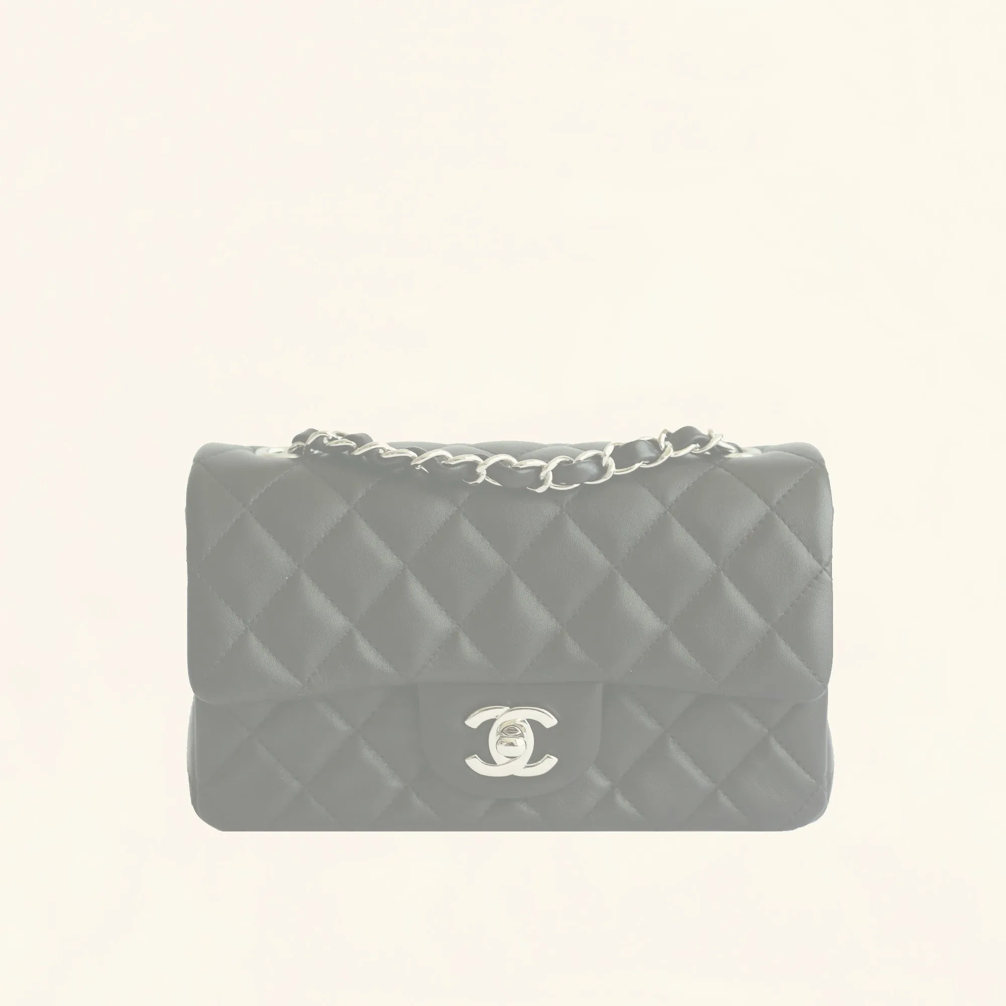 Chanel | Lambskin Classic Flap with Silver Hardware | Mini