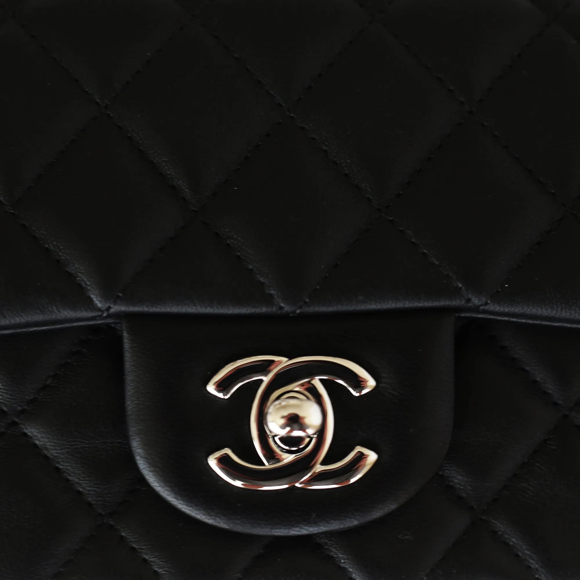 Chanel | Lambskin Classic Flap with Silver Hardware | Mini