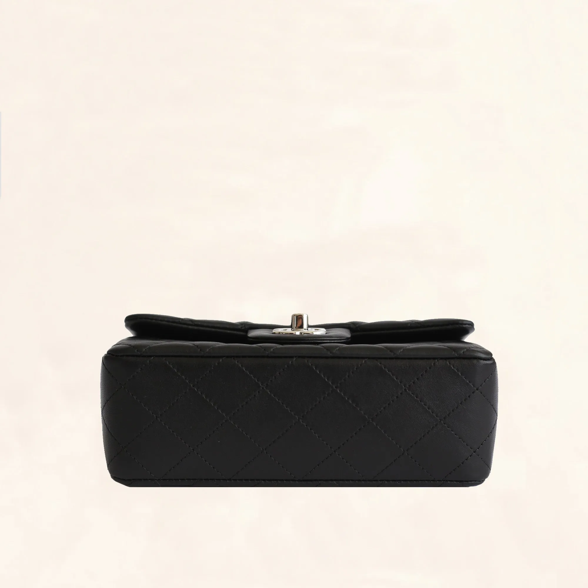 Chanel | Lambskin Classic Flap with Silver Hardware | Mini