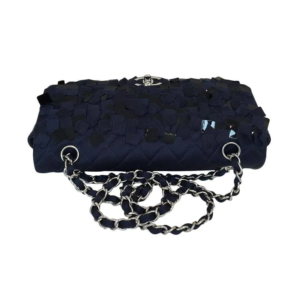 Chanel Medium Double Flap Bag Navy Blue - Limited Edition