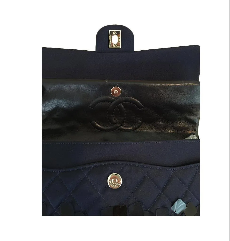 Chanel Medium Double Flap Bag Navy Blue - Limited Edition