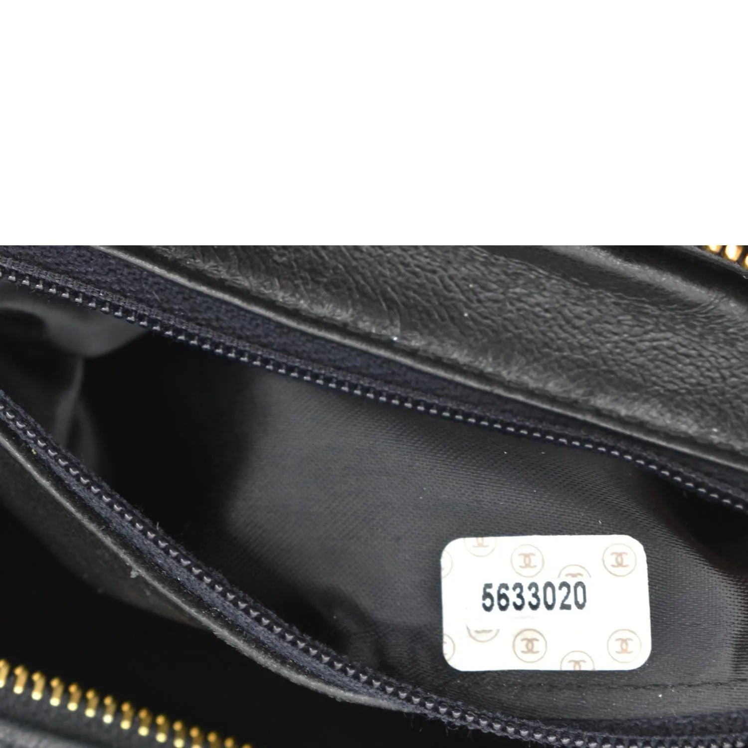 CHANEL Small Vintage Lambskin Leather Handbag Black