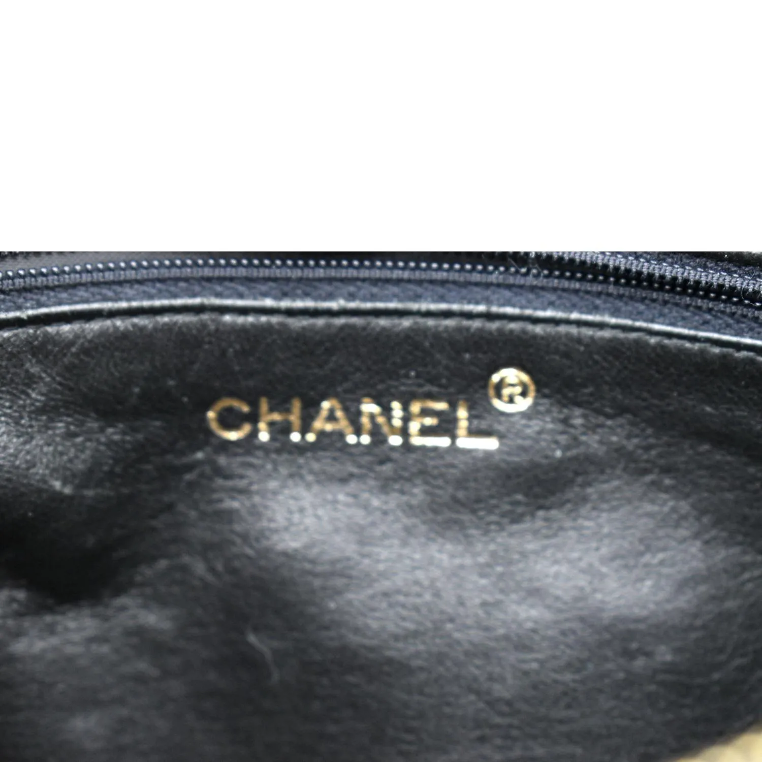 CHANEL Small Vintage Lambskin Leather Handbag Black