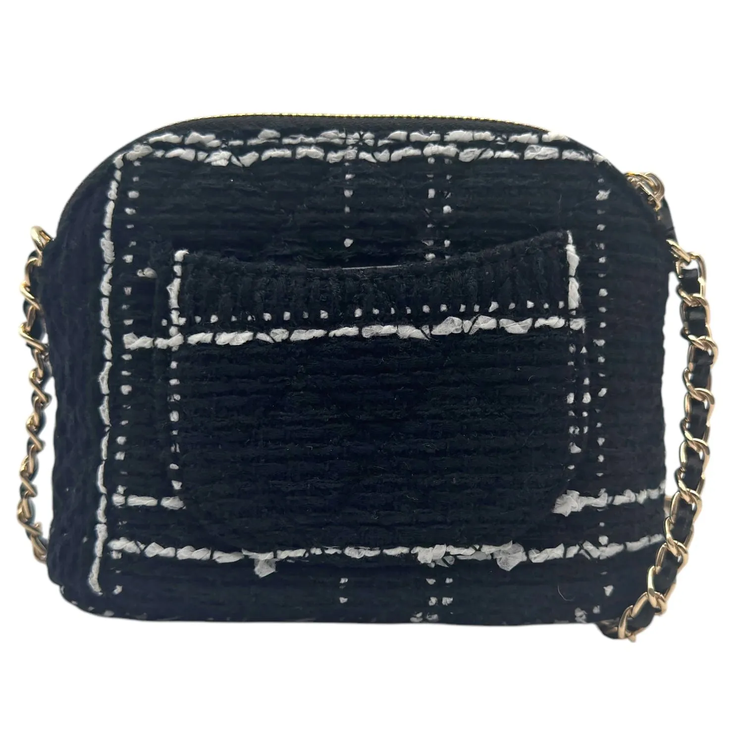 CHANEL VIP Gift Mini Tweed Crossbody - Black New w/Out Tags