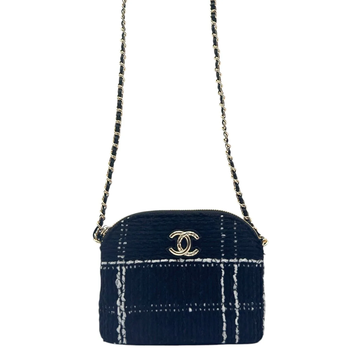 CHANEL VIP Gift Mini Tweed Crossbody - Black New w/Out Tags