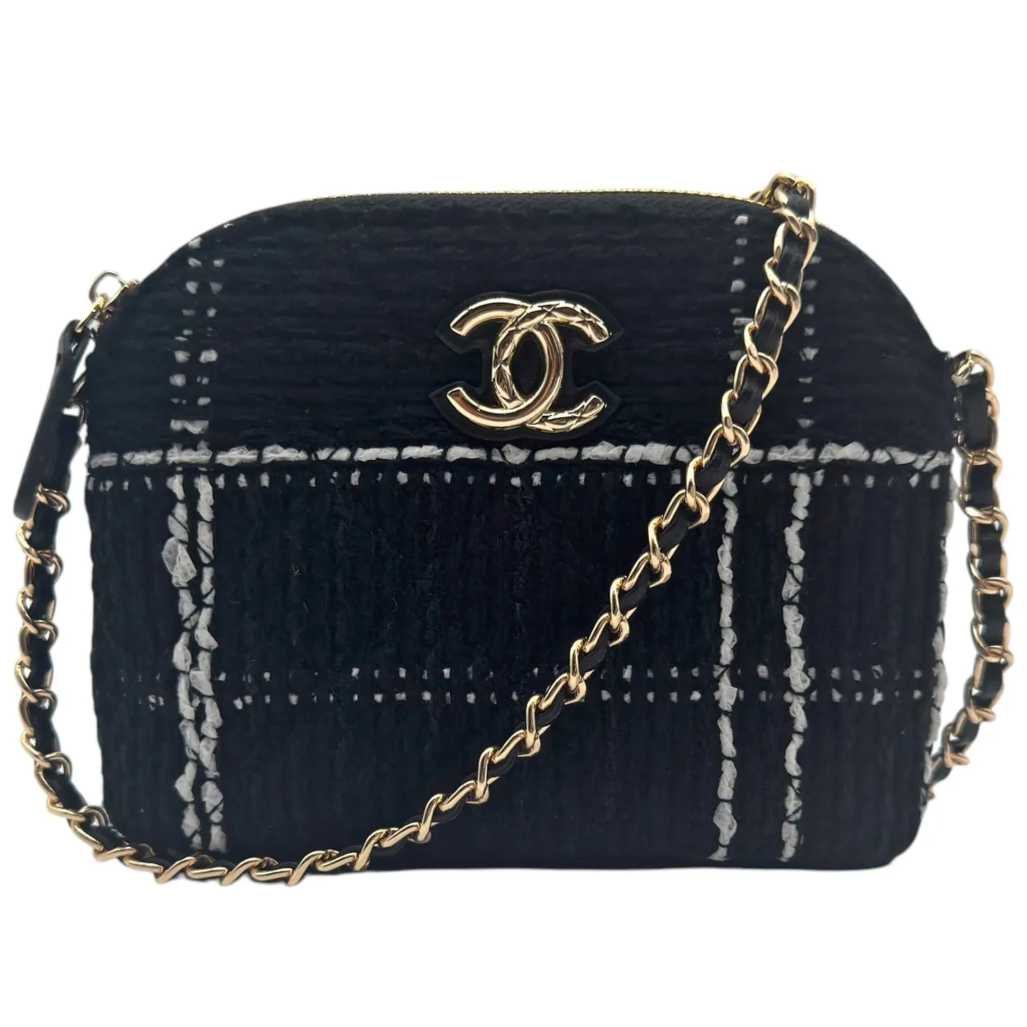 CHANEL VIP Gift Mini Tweed Crossbody - Black New w/Out Tags