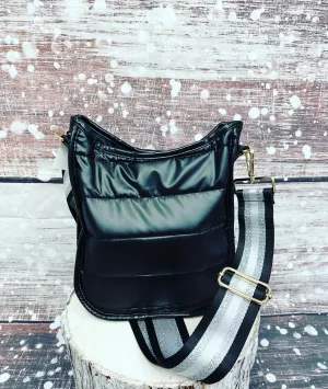 Charlotte Neoprene Crossbody, Black