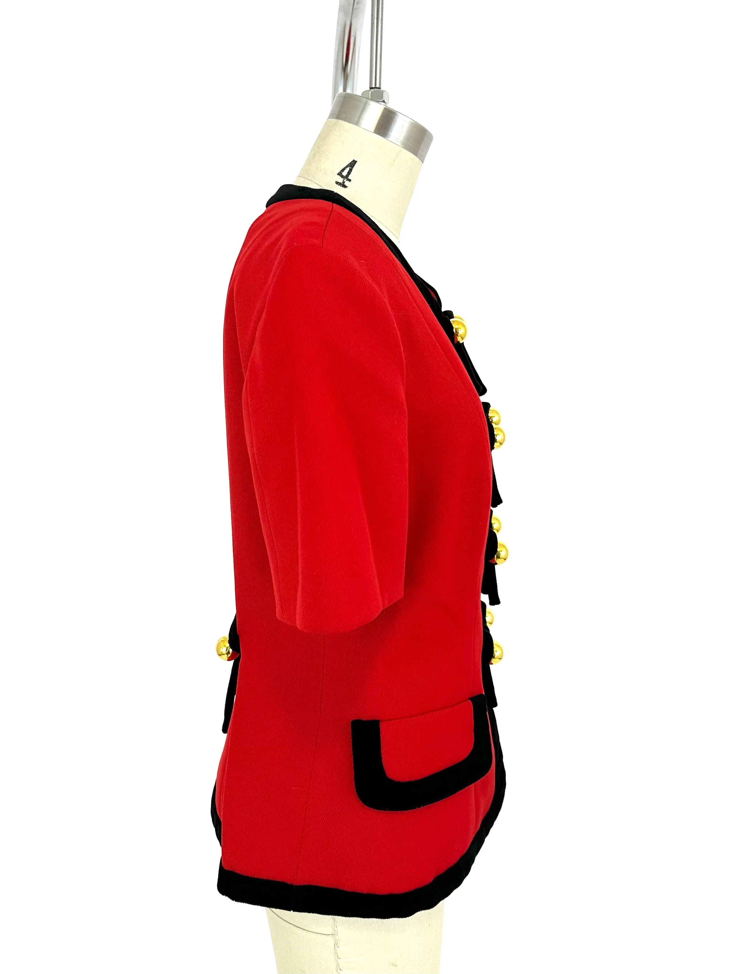 Cheap and Chic by Moschino Velour Bow Jacket