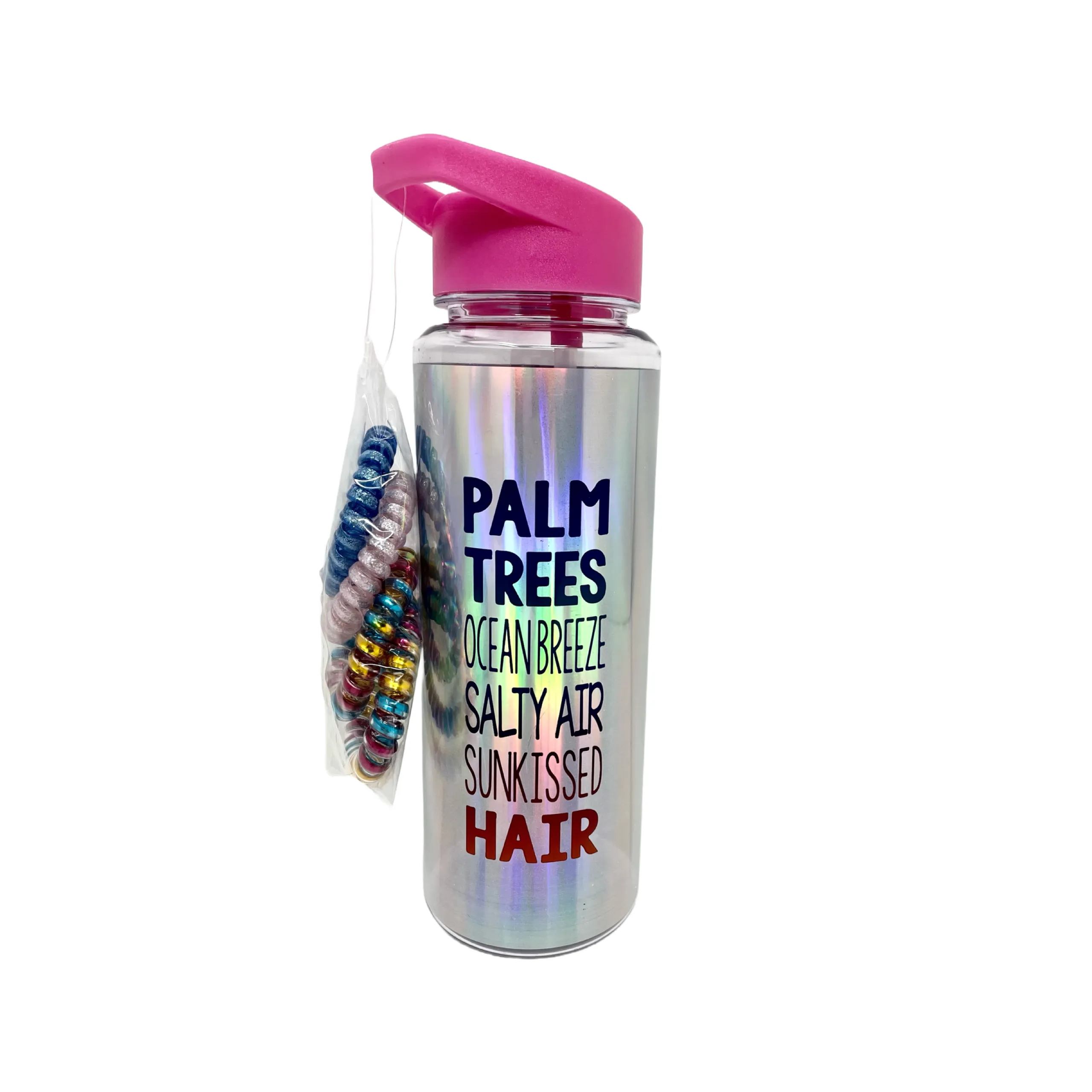 Cheep N Cheerful "Hello Summer" Gift Bundle, Water Bottle, Note Pad, Summer Tote, Hair Ties, Key Chain, Teacher Giftable