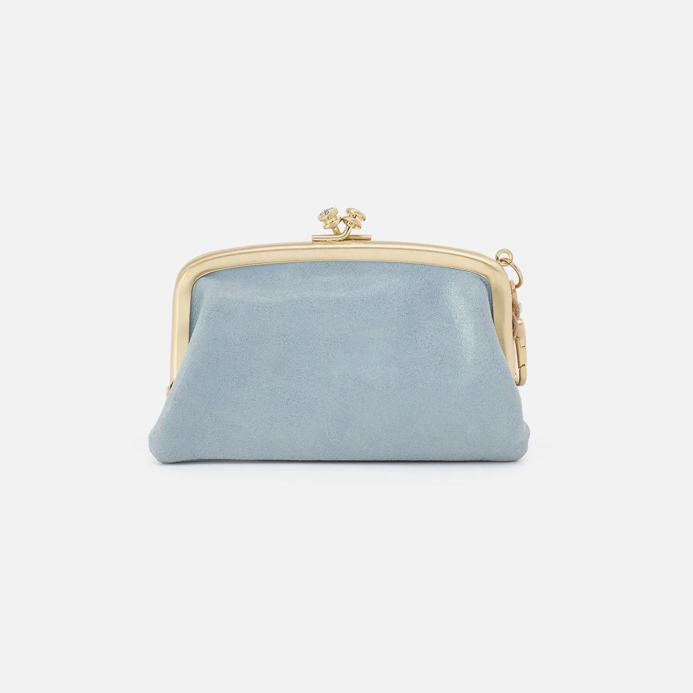 Cheer Frame Pouch In Buffed Leather - Sky