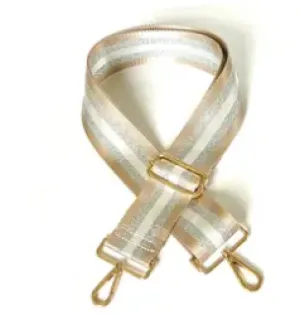 Cheers Detachable Crossbody Bag Strap - Metallic Neutrals