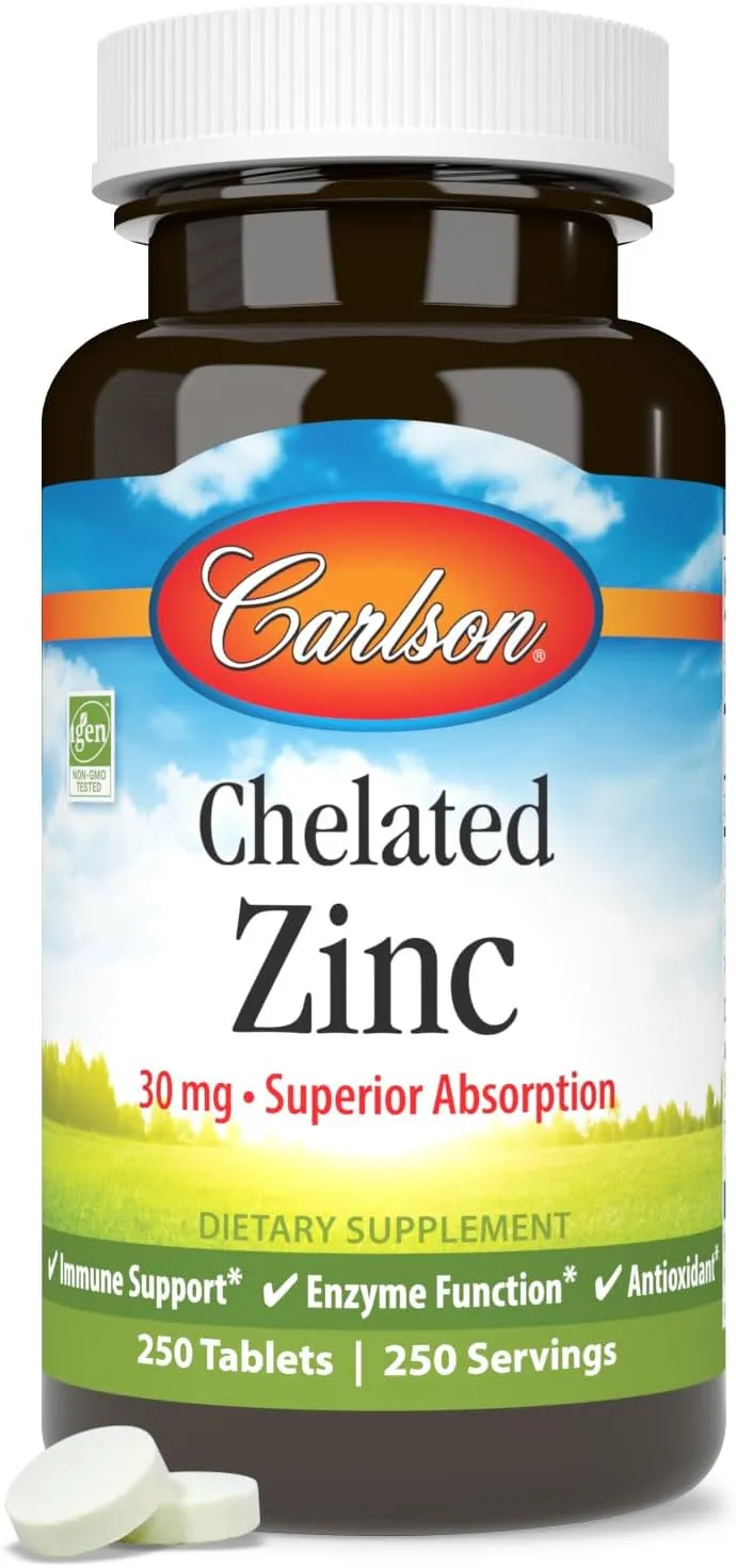 Chelated Zinc 250 tabs