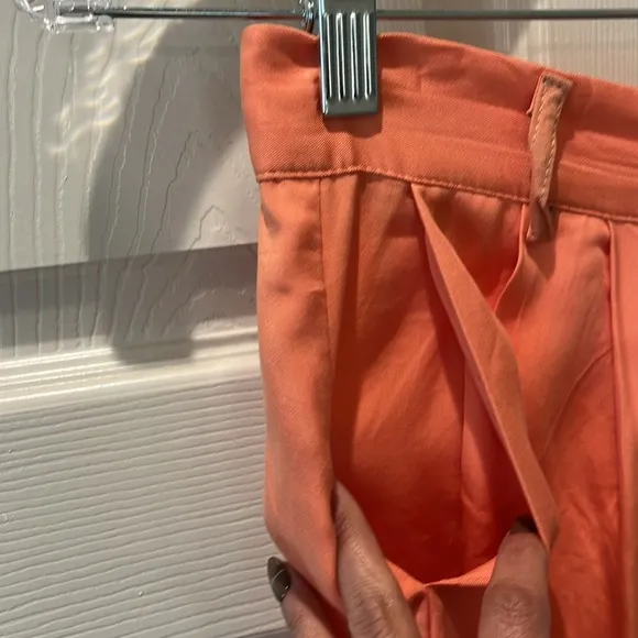 Chic Orange Wide-Leg Pants