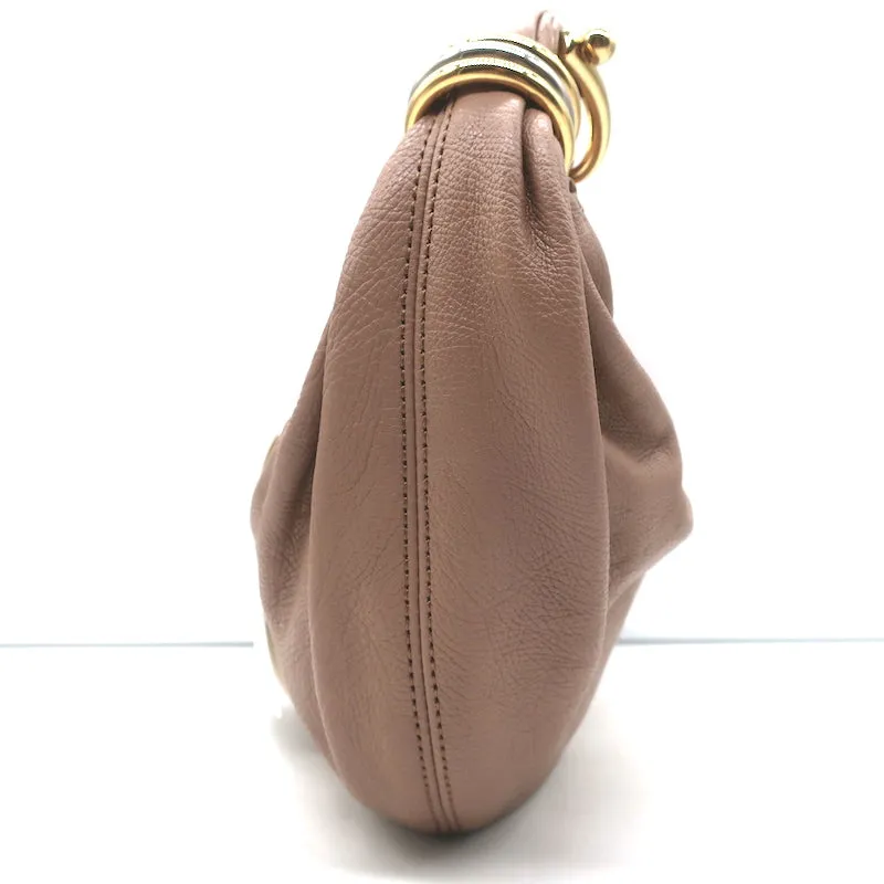 Chloe Small Bracelet Hobo Bag Woodrose Leather Crossbody NEW