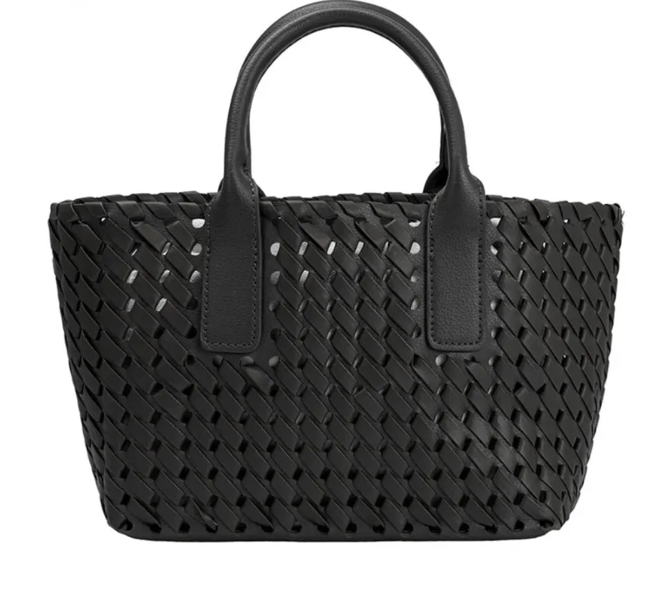 Chloe Small Tote Bag in Black | Melie Bianco