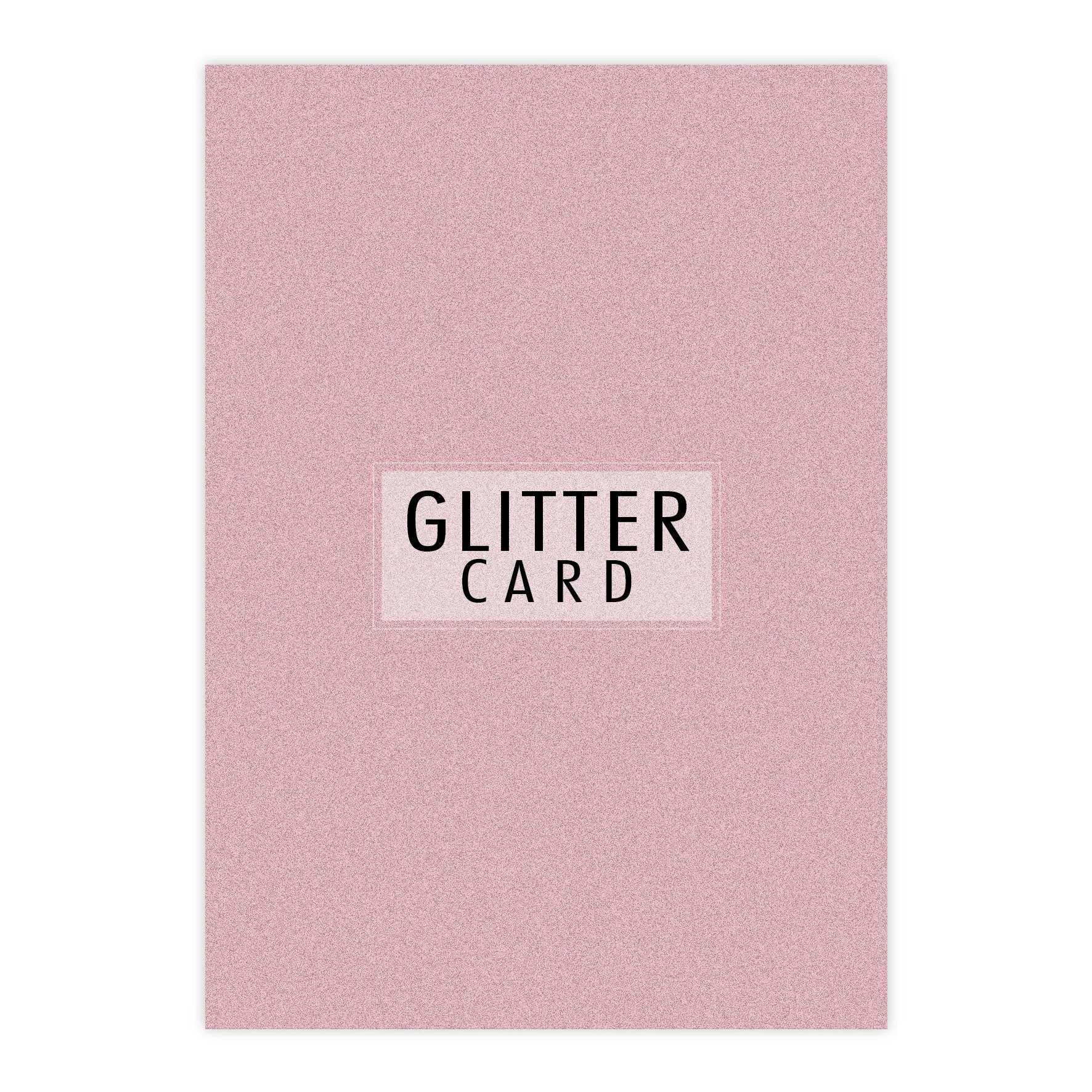 Chloes Creative Cards A4 Glitter Card - Rose Quartz