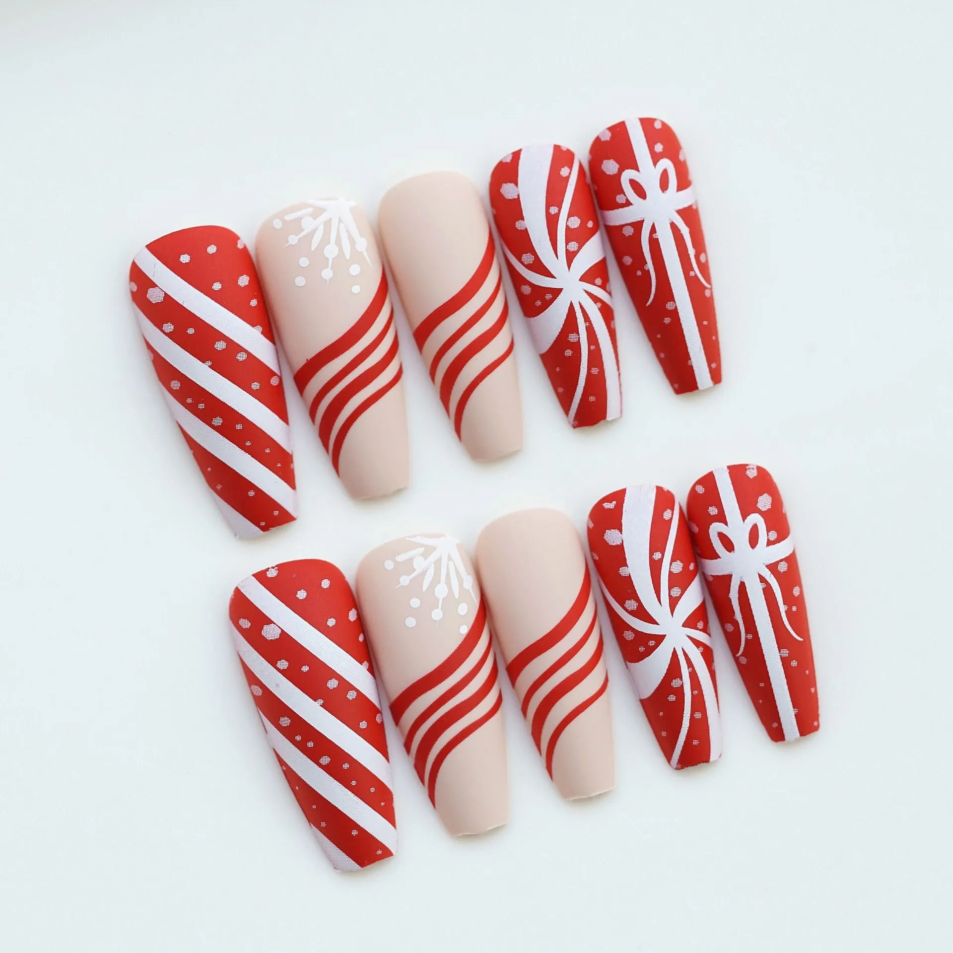 Christmas Coffin  matte waves and snow
