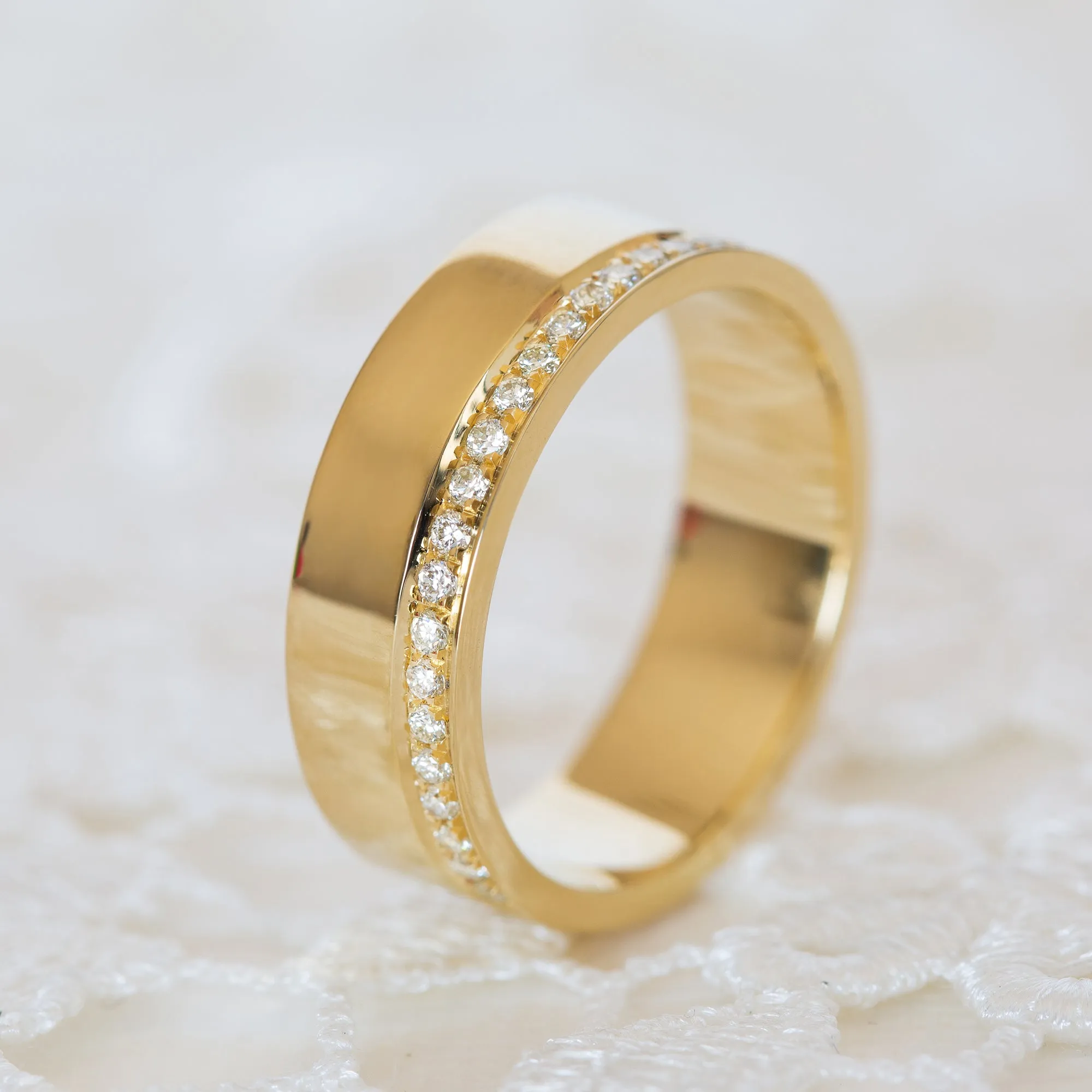 Cigar Eternity Ring- 5mm Wide