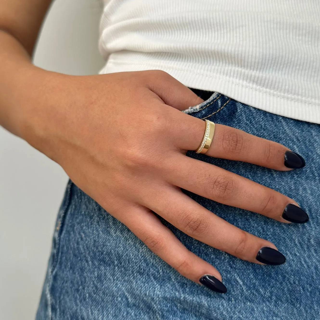 Cigar Eternity Ring- 5mm Wide