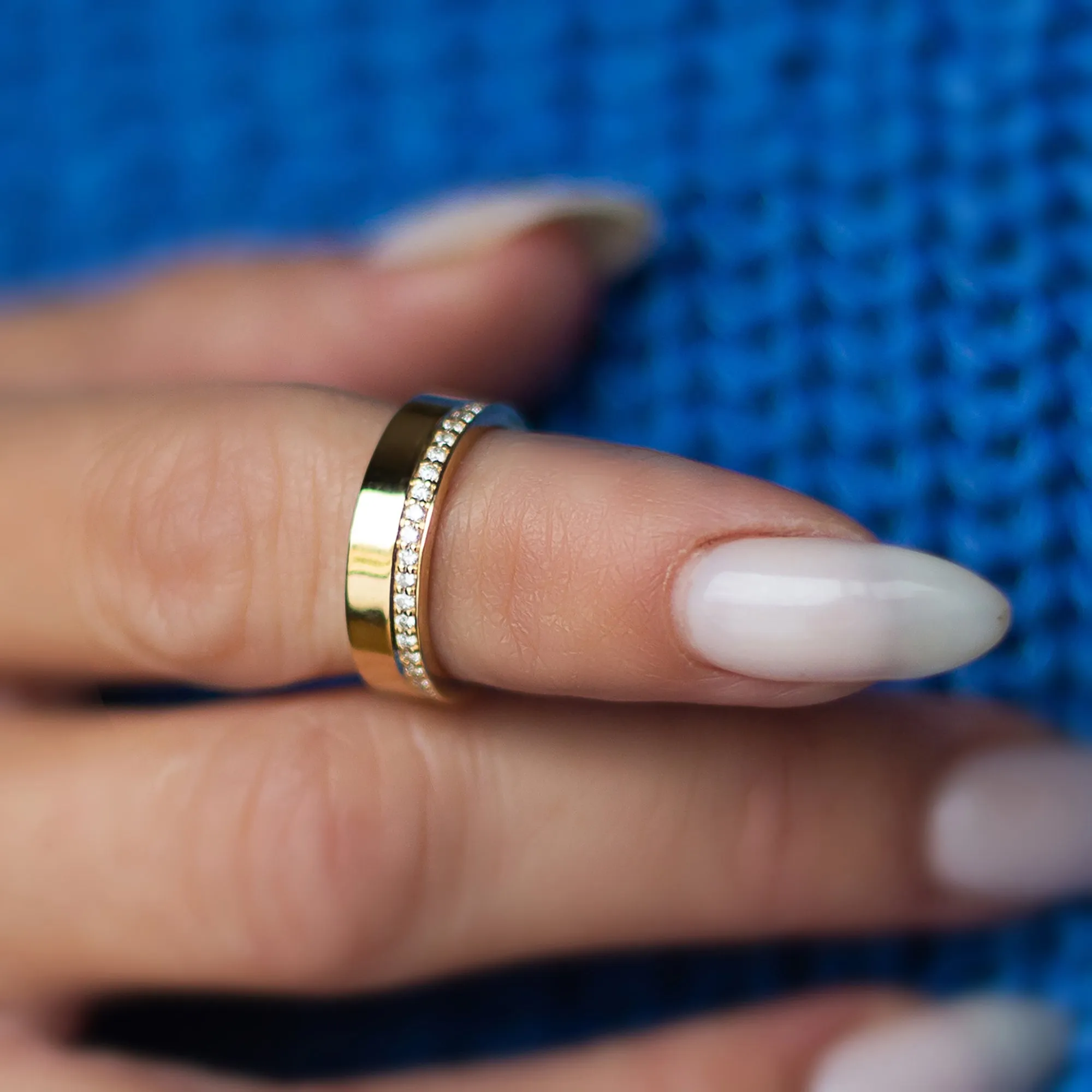 Cigar Eternity Ring- 5mm Wide