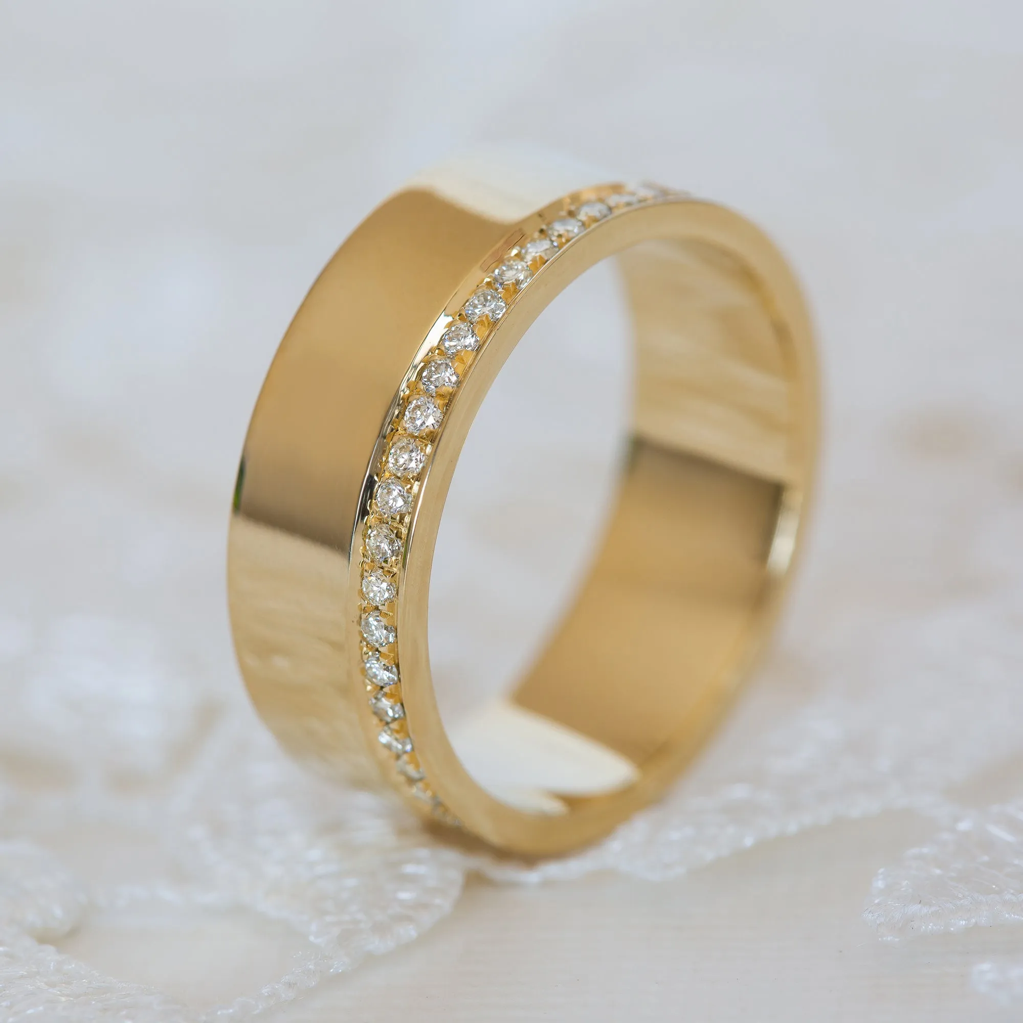 Cigar Eternity Ring- 5mm Wide