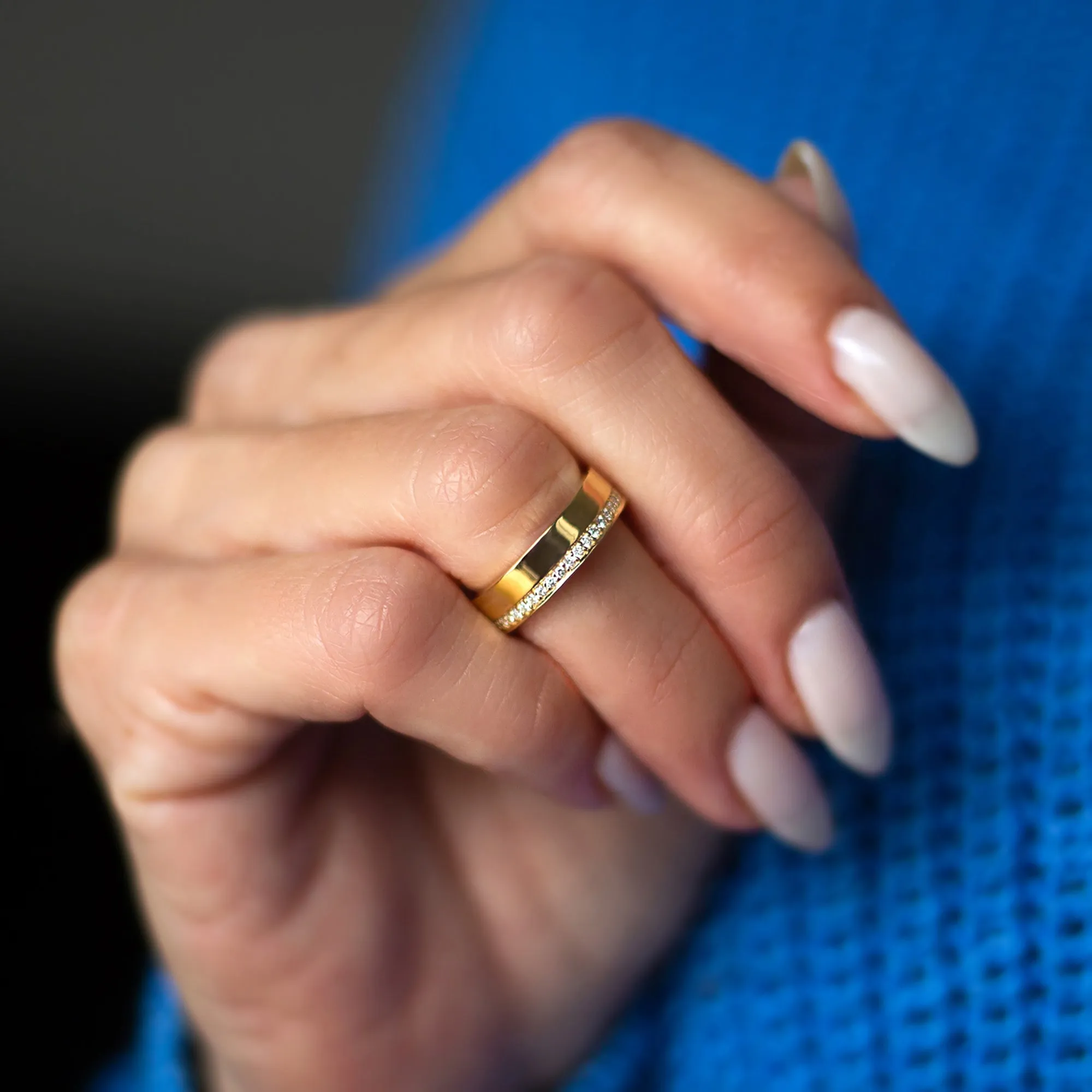 Cigar Eternity Ring- 5mm Wide