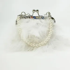 Claire's Ramadan White Feather Crossbody