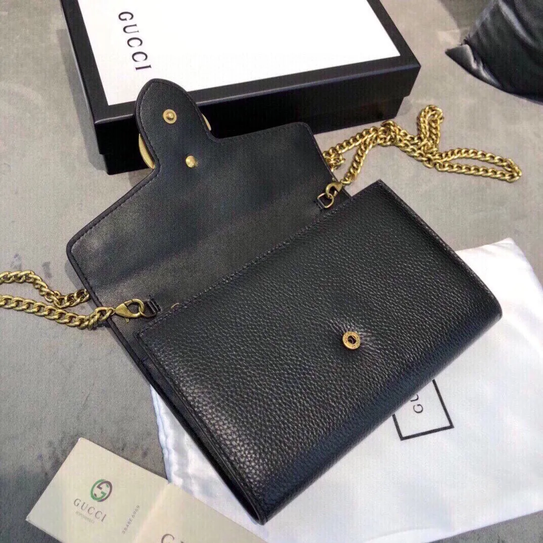 Classic Alphabet Buckle Leather Crossbody Bag Shoulder Bag