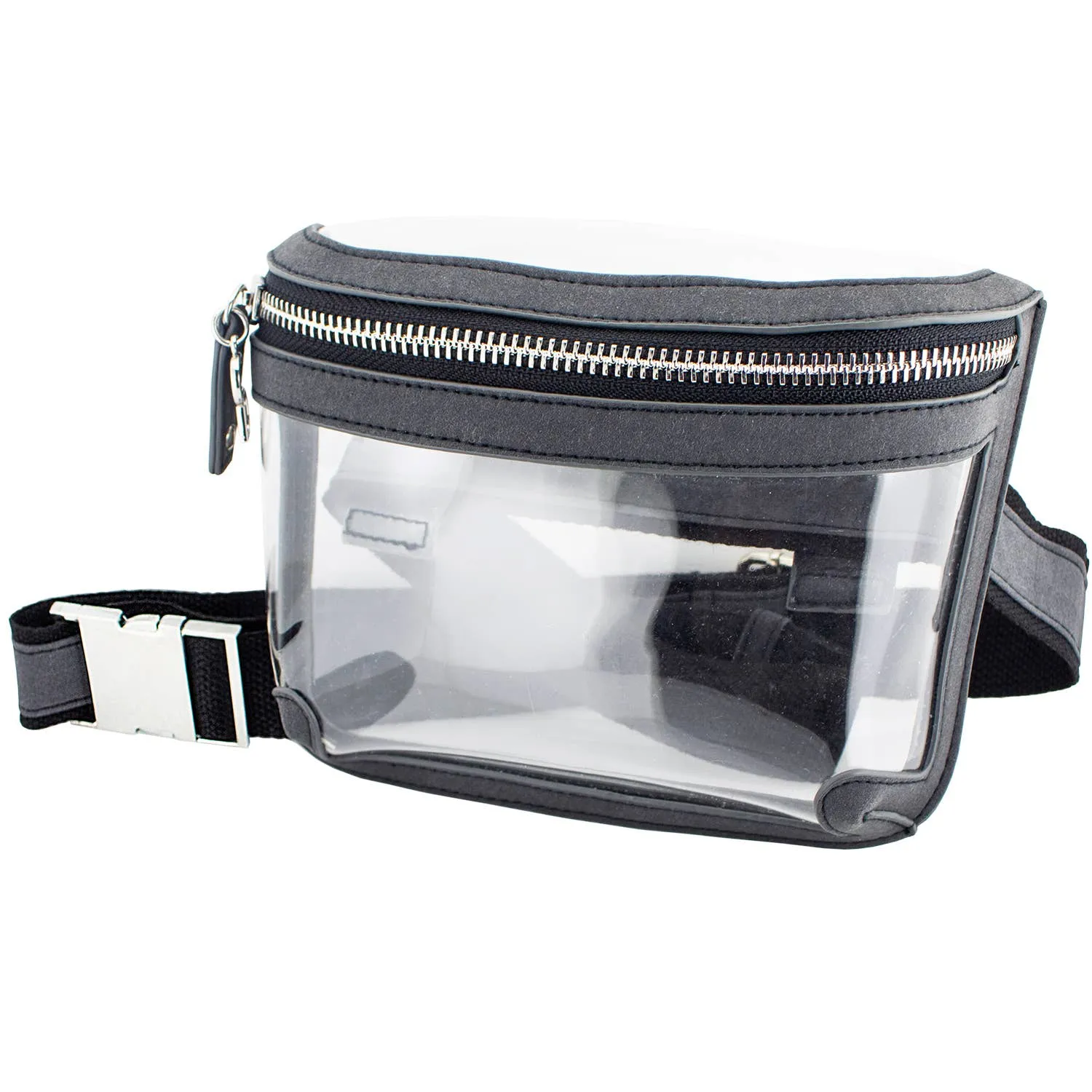 Clear Belt Bag - Cool Gray
