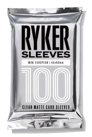 Clear Matte Mini European Card Sleeves